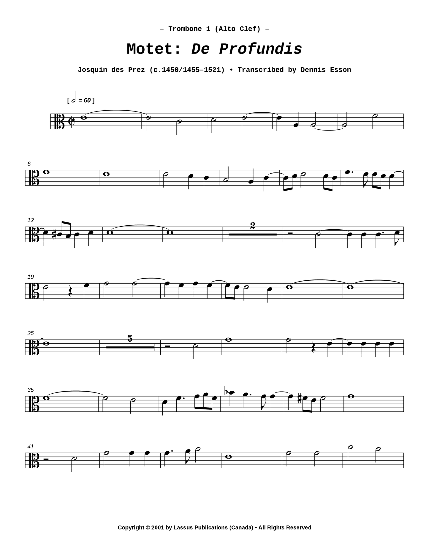Motet: De Profundis