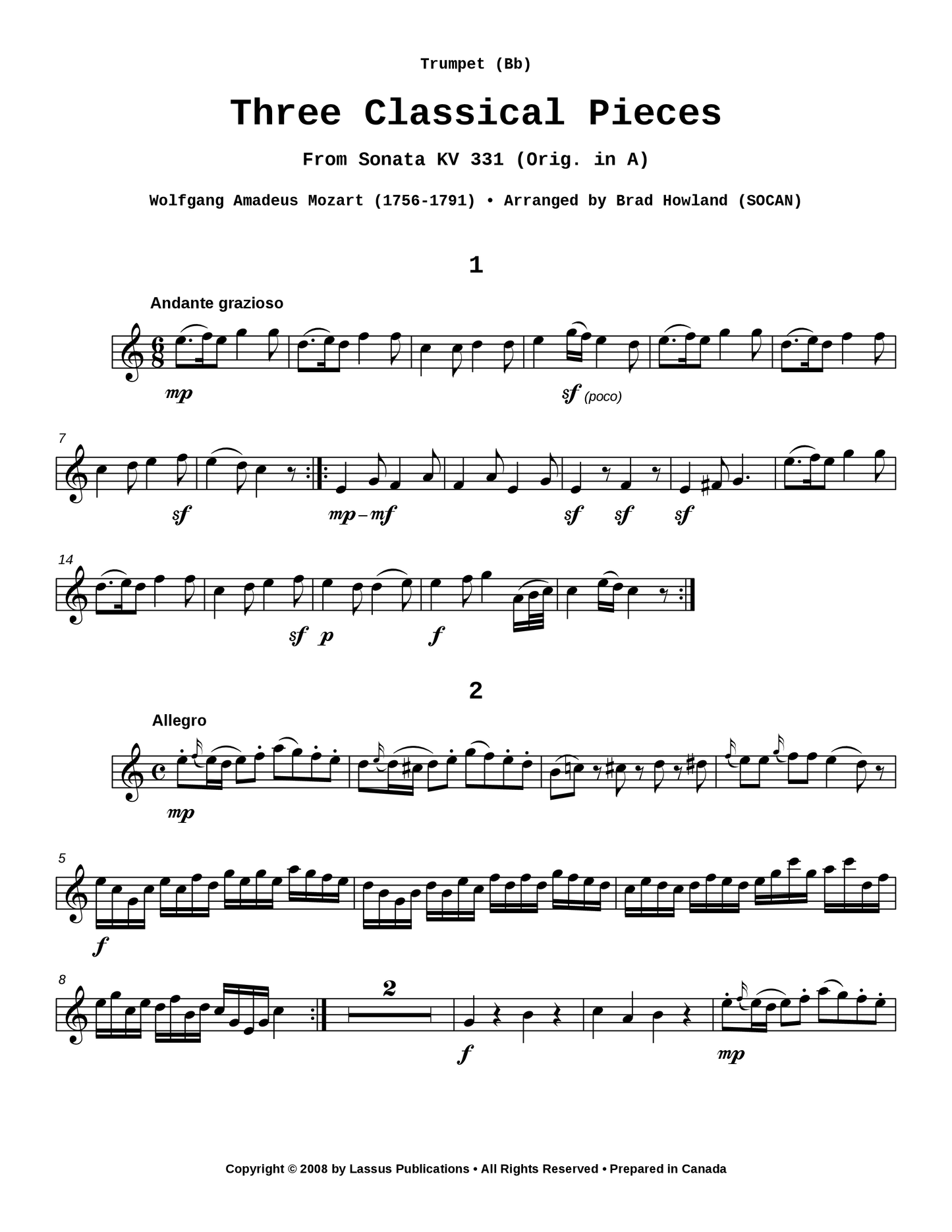 Three Classical Pieces