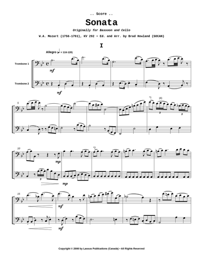 Sonata for Two Trombones