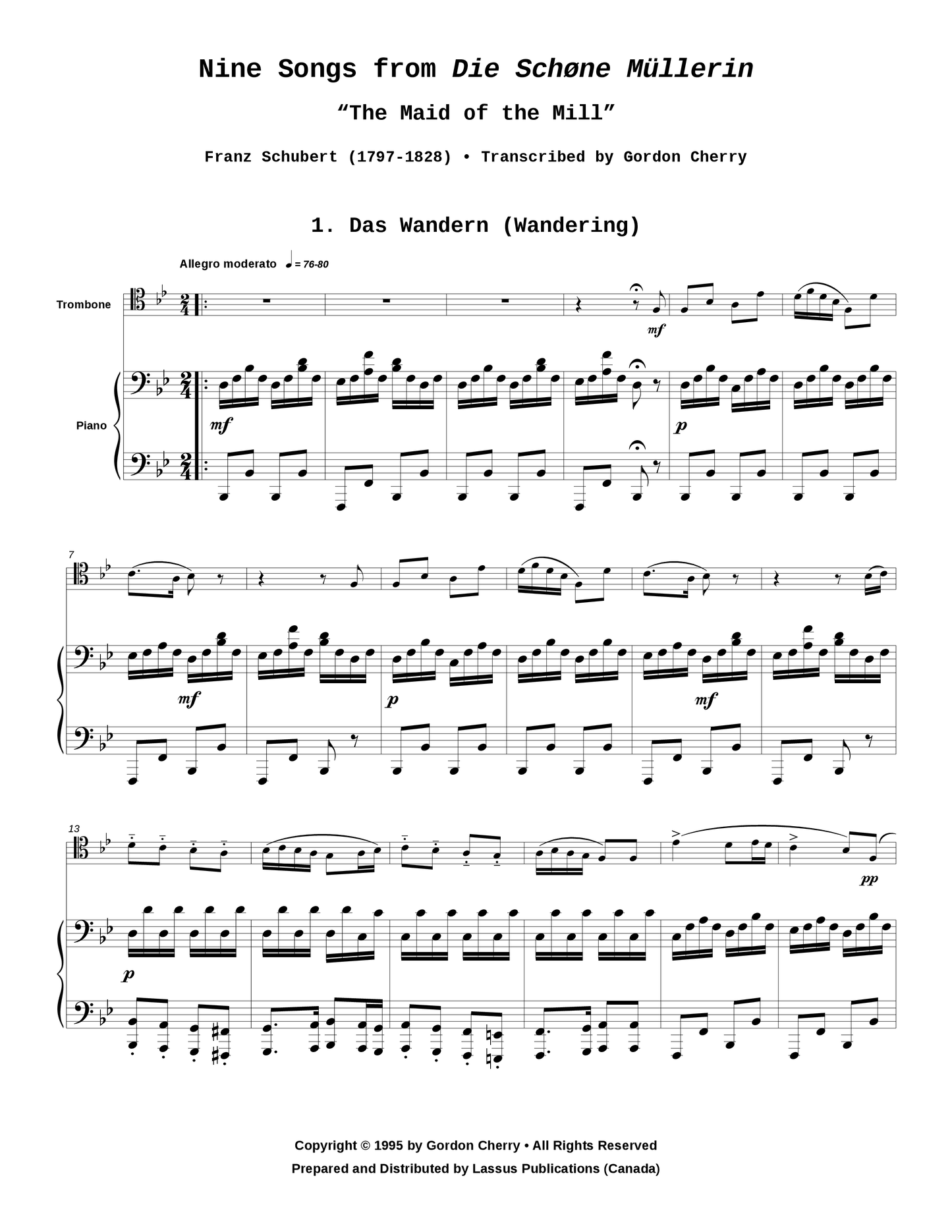 Nine Songs from Die Schøne Müllerin