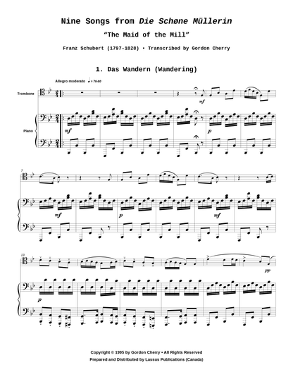 Nine Songs from Die Schøne Müllerin