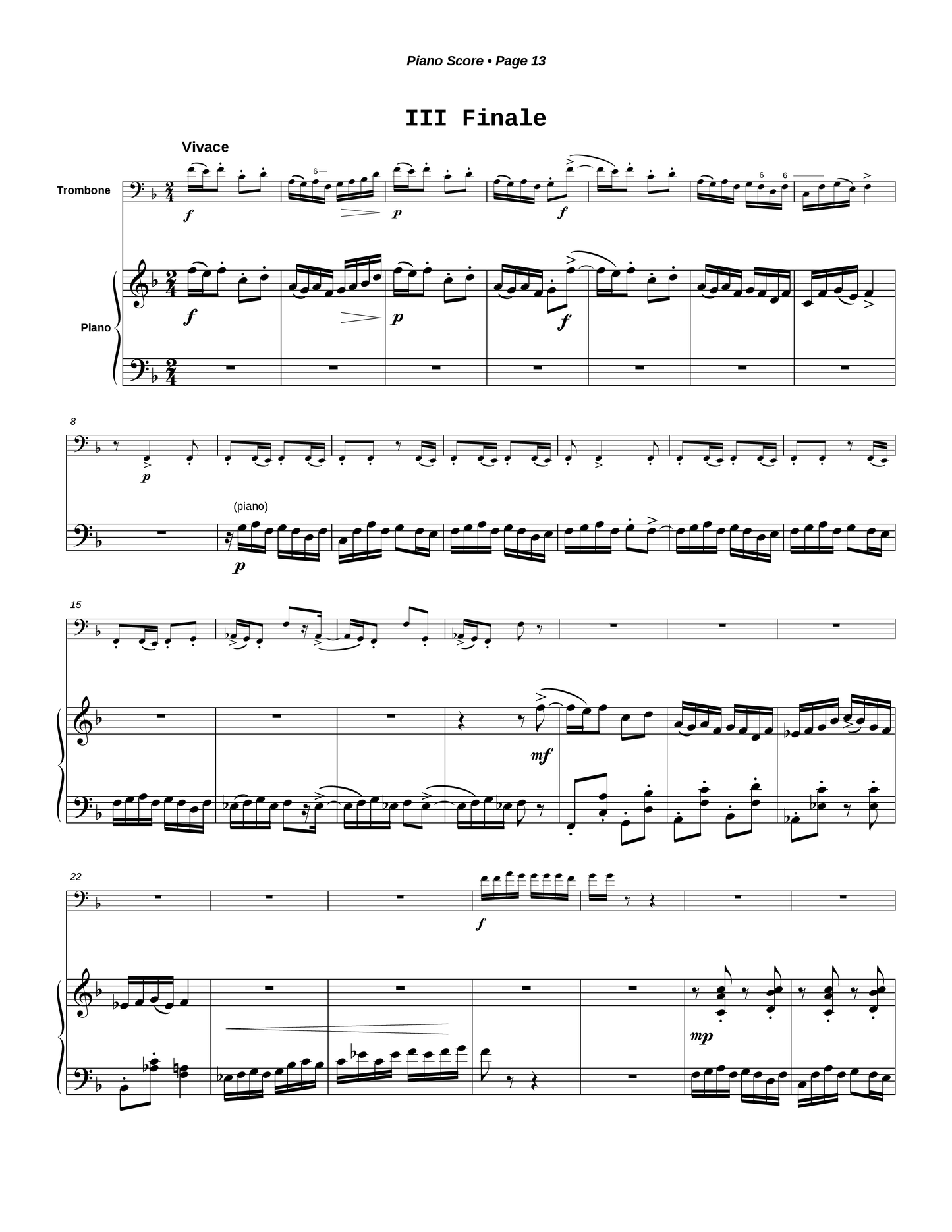 Sonata for Trombone and Piano