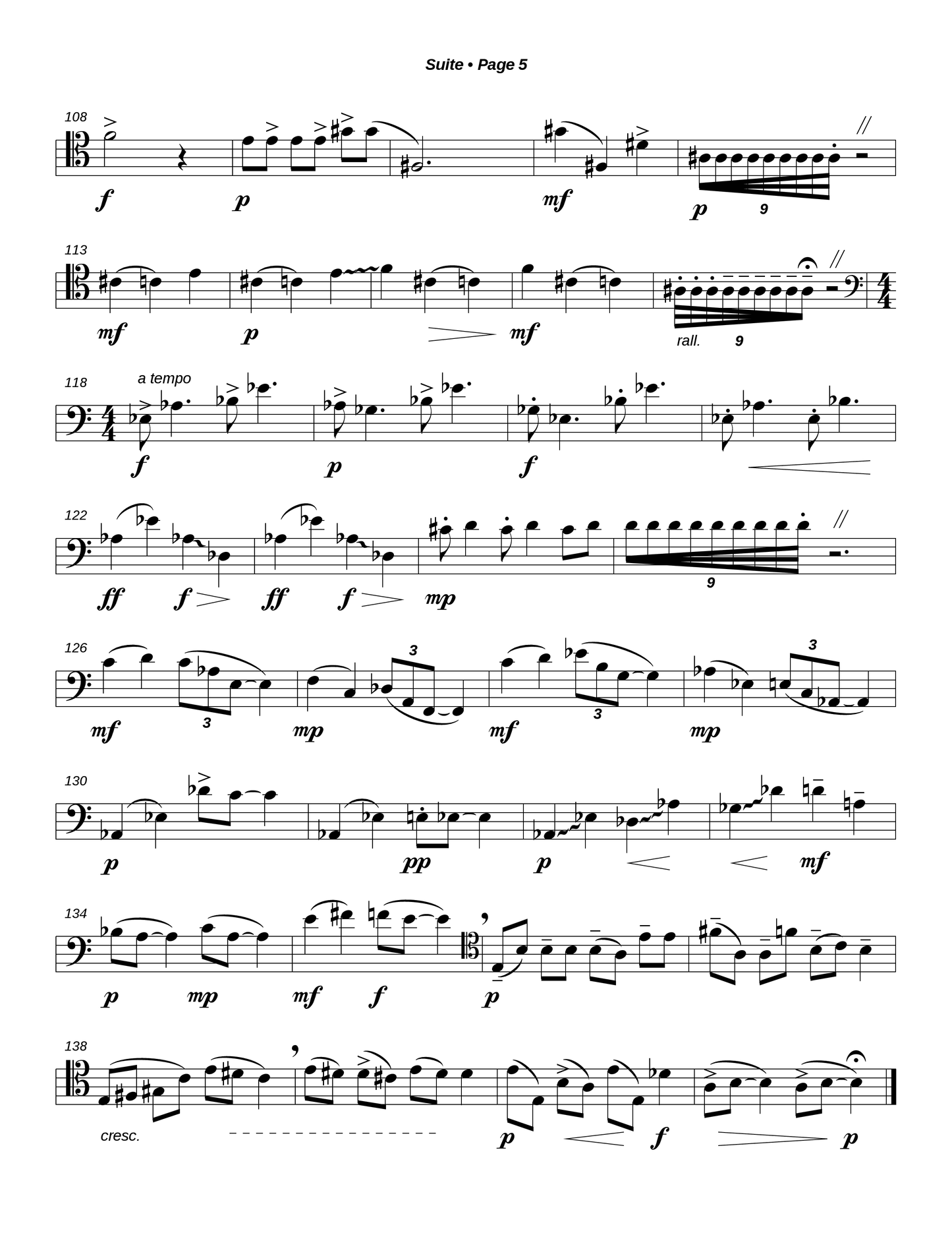 Suite for Unaccompanied Trombone