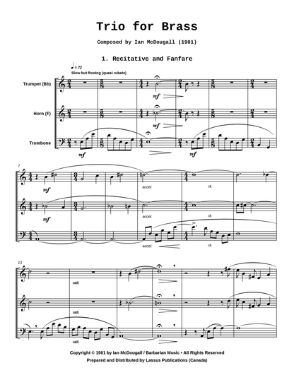 Trio for Brass