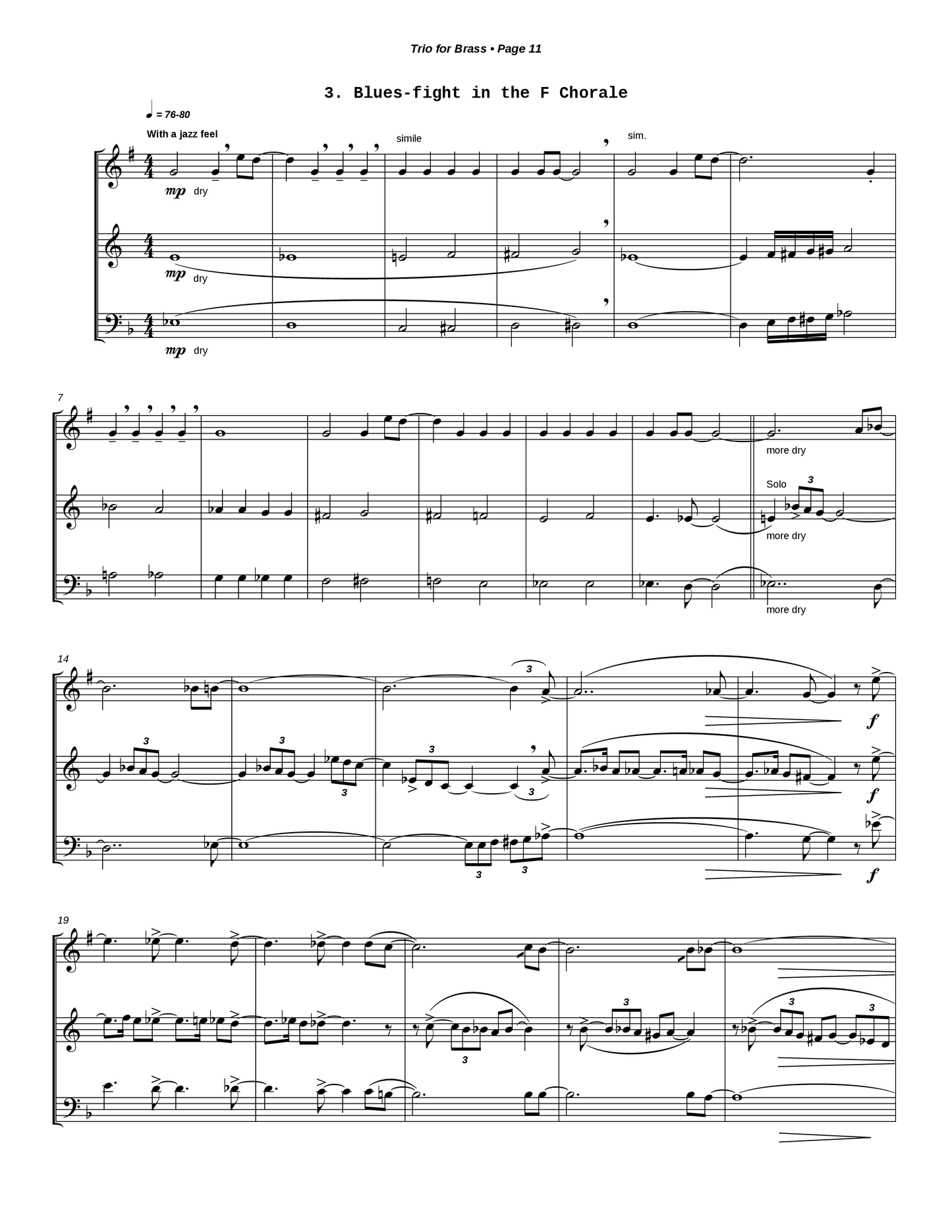 Trio for Brass