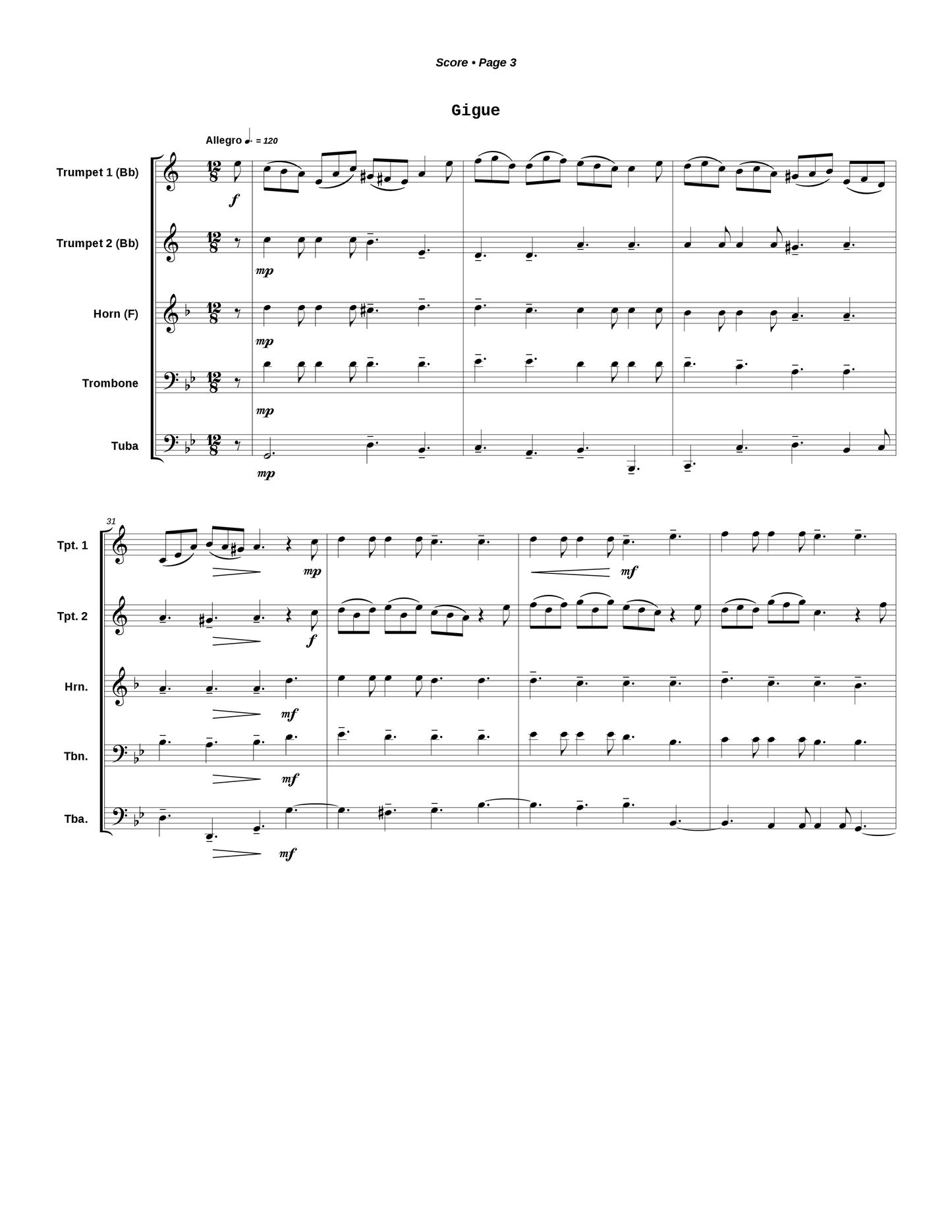 Sarabande & Gigue