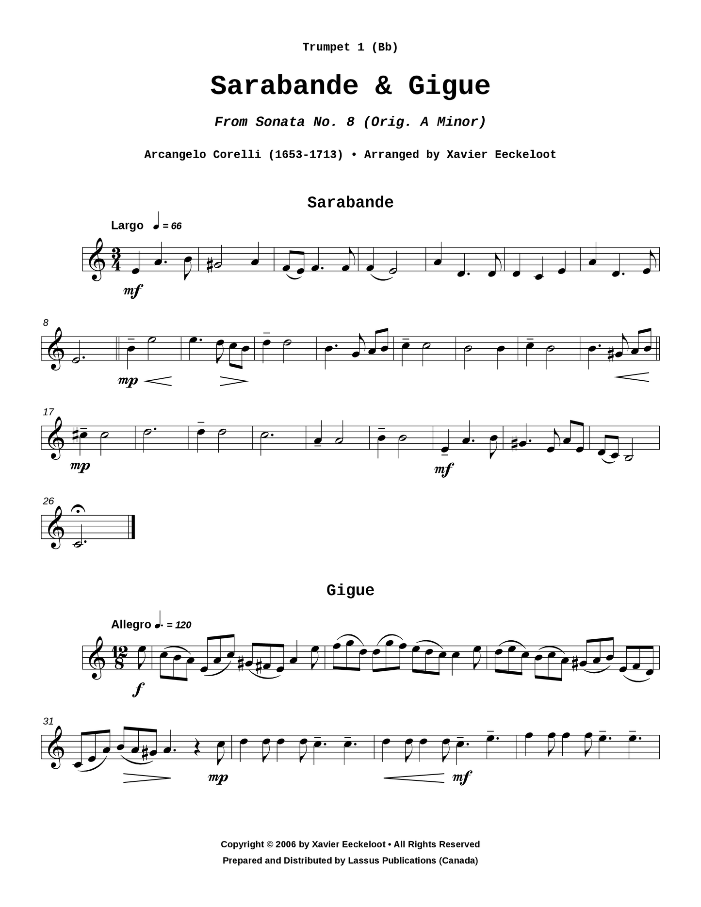 Sarabande & Gigue